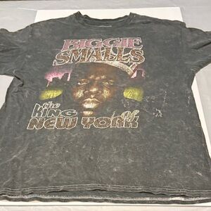 Vintage Gray Biggie Smalls Graphic T-Shirt